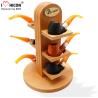 Buy cheap Retail Shop Wooden Display Shelf Countertop Smoking Pipe Rack For Tobacco Store from wholesalers