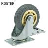 Buy cheap 3inch 4inch 5inch Light Duty Golden Free Wheel Rubber Plastic Trolley Dustbin Castor Wheel from wholesalers
