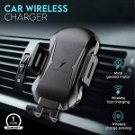10W 7.5W Automatic Clamping Wireless Car Charger Mount Qi QC3.0
