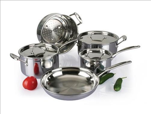 Buy cheap 5Pcs 3-ply stainless steel cookware set SHCY-3009 from wholesalers