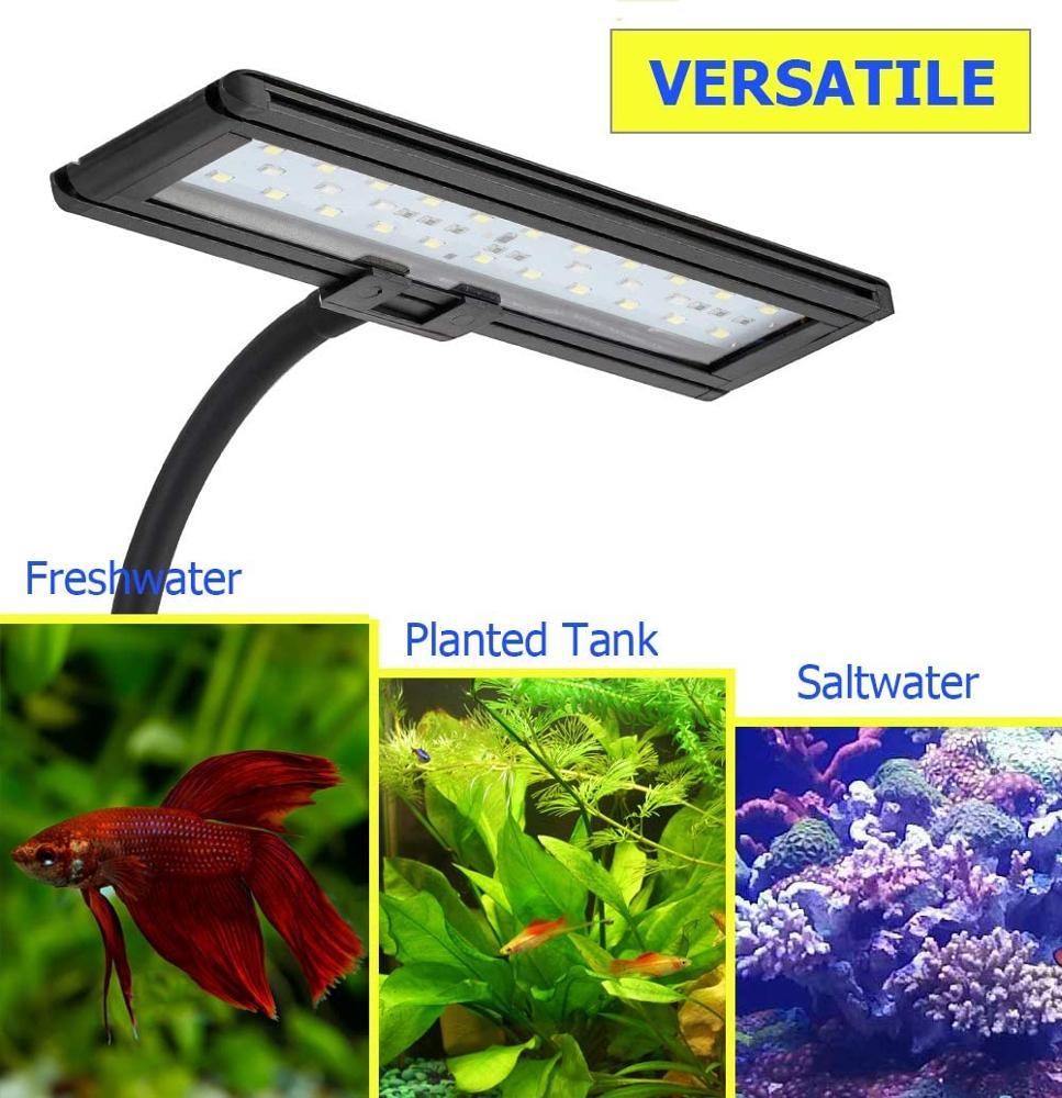 21W Gooseneck Clamp Aquarium Fluorescent Light 30 Gallon Tank