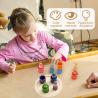 Buy cheap Montessori Educational Wooden Rainbow Block Counting Game Puzzle Kids from wholesalers
