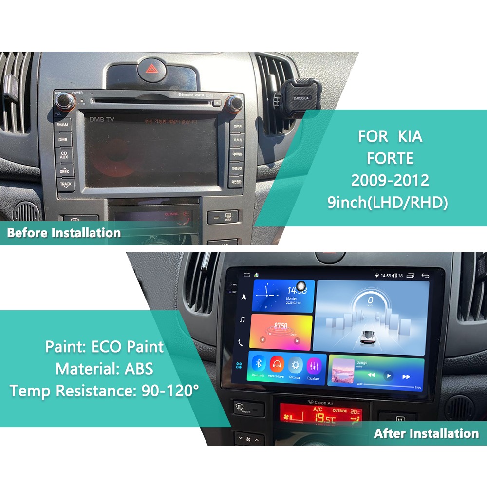Yuecai Touch Screen Display 8core Ips/Qled/2k Wifi 4g Car Dvd Player Gps Navigation System Head Unit For KIA FORTE 2009-2012