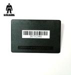 Deboss Text Blank Metal Business Cards , Black Metallic Business Cards With Bar