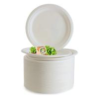 Buy cheap PT2095 Pure White 4 Inch Biodegradable Disposable Plates And Cutlery For product