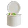 Buy cheap PT2095 Pure White 4 Inch Biodegradable Disposable Plates And Cutlery For Weddings from wholesalers