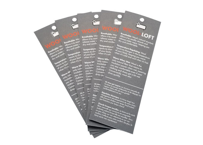 Eco - Friendly Custom Printed Hang Tags / Clothing Swing Tags Light Weight