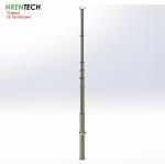 Buy cheap 18m-400kg heavy duty payloads non-lockable pneumatic telescopic mast for antenna from wholesalers