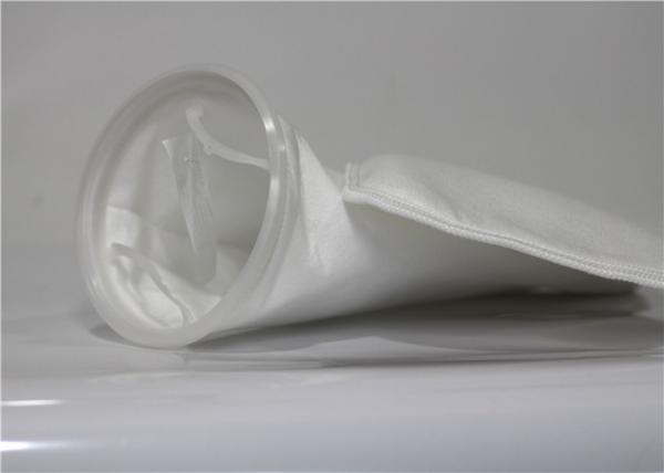 Buy cheap 100 300 Micron Food Grade Fabric Nylon Filter Bag White Color Post Heat Setting from wholesalers