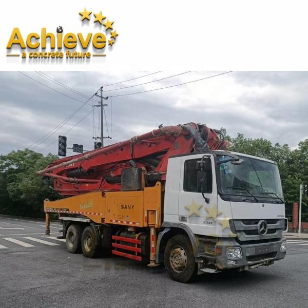 Buy cheap 48 Meter Used SANY Concrete Pump Refurbished Truck Pump 38700kg from wholesalers
