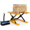 Buy cheap Static Ultra Low Profile Scissor Lift Tables Pallet Lifter Table 1000kg 1500×1300mm from wholesalers