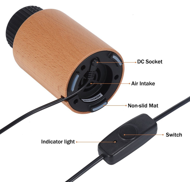 Car 3MHz 0.5W 10ml Essencial Oil Aromatherapy Diffuser