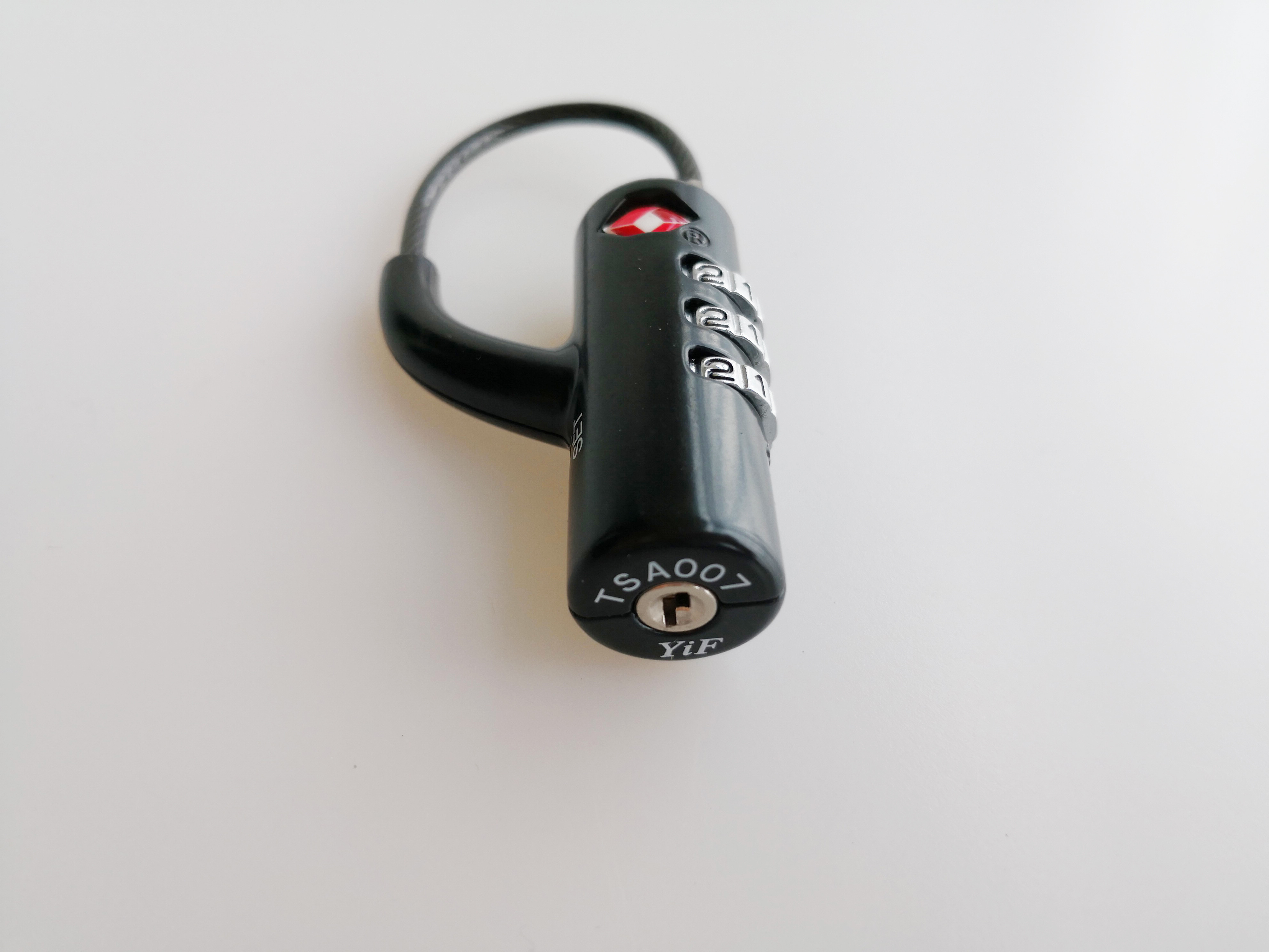 Lightweight TSA Combination Padlock Black Color Durable For Travel Bag