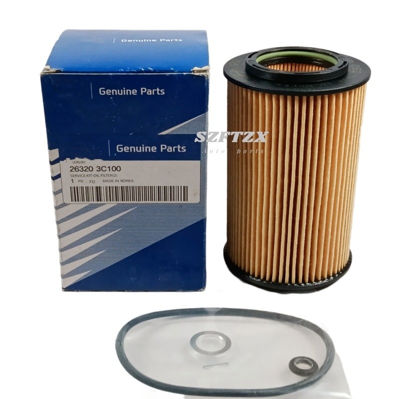 263203C100 26320-3C100 Vehicle Oil Filters For Hyundai Azera Santa Fe Sonata KIA Sedona Sorento 3.3L 3.8L