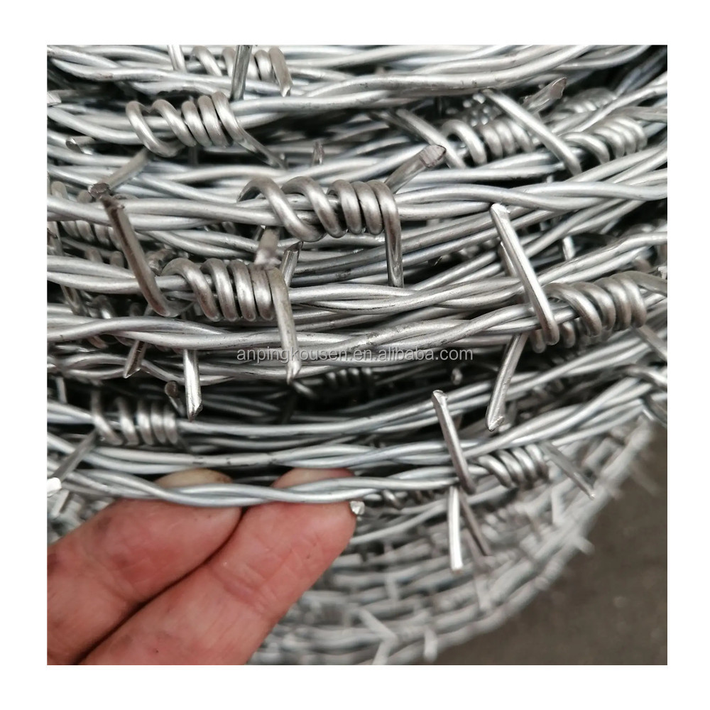 Galvanized/PVC Coated Farm Barbed Wire Hot Dipped Galvanized for Agricultural Fencing