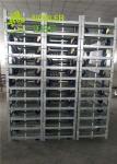 Hot Galvanized Plywood Greenhouse Flower Carts Customized Trolley For Transport