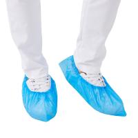 Buy cheap SF Medical CPE Surgical Shoe Cover Disposable Blue Non Slip 40cm product