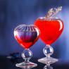 Buy cheap Clear Heart Shaped 180ml 380ml Glass Goblets Bulk For Nightclub Bar from wholesalers