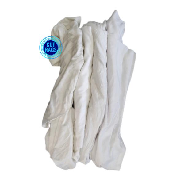 Quality Pure White T Shirt Wiping Cotton Oil cutting used clothes Cleaning Rags Waste Cotton Rags Wiping Rags for Cleaning for sale