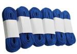 Fashionable Blue Hockey Skate Laces With Tight Moulded Tips Waxed Material