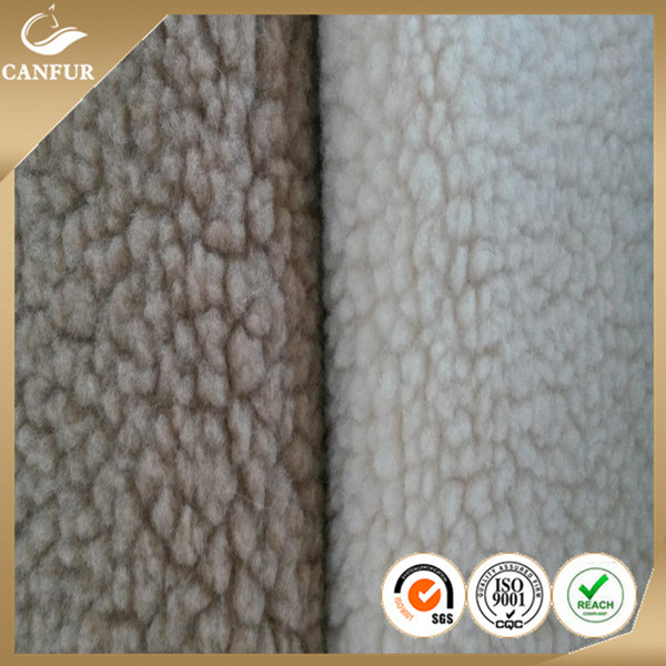 Jackets Sherpa Fabric Lining Fabric Weft Knitted Polyester Printing Fleece 100D Plain
