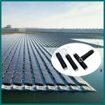 Black EPDM cold shrink tube for sealing cables in Floating Solar Photovoltaics