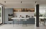 Melamine Door Finish Modern Kitchen Cabinet for Luxury Kitchen Furniture