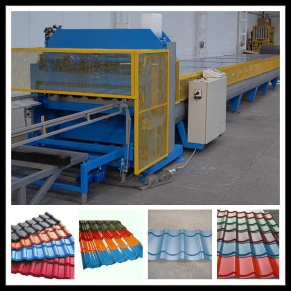Buy cheap 1100 Type Color Steel Roof Roll Forming Machine / Tile Forming Machine Hydraulic Cutting from wholesalers