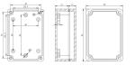 83*58*33mm Small Terminal Junction Box Electric With Clear Top