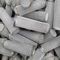 Buy cheap 80-1000um Stainless Steel Filter Tube Screen Cylinder Mesh Rustproof product