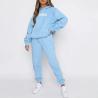 Buy cheap Custom Logo Winter High Quality Casual Wool Sweatpants and Hoodie 2 Piece Sets Fitness Solid Color Cotton Fleece Women Tracksuit from wholesalers