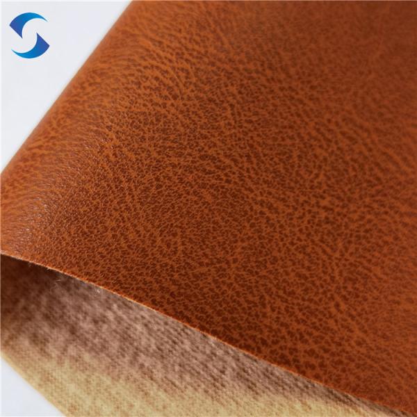 Buy cheap Thickness 0.7mm 100% Polyester Brushed Backing PVC Leather Fabric For Car Seat Cover from wholesalers