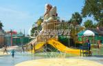 Crocodile Type Children Fun Play Fiberglass Water Slides for Spray Park