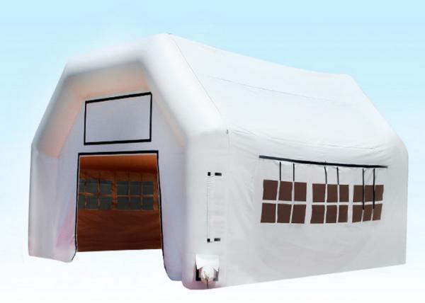 Buy cheap White Inflatable Blow Up Event Shelter , Outdoor Games Large Inflatable Tent from wholesalers