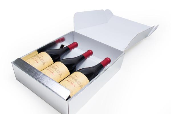 Buy cheap Corrugated Cardboard Wine Bottle Gift Boxes Customized Logo from wholesalers