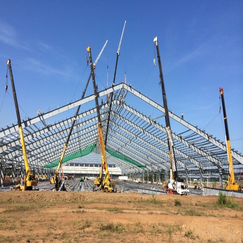 Galvanized Steel Structure Warehouse Q355 Q235 Steel Frame Warehouse Construction
