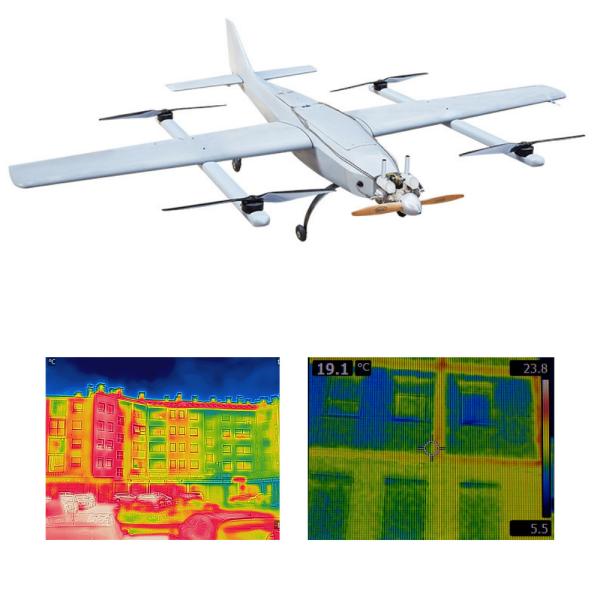 Buy cheap Fixed Wing VTOL Surveillance Drone 640x512 30X Tracking Oil Driven HX4HFW325 from wholesalers