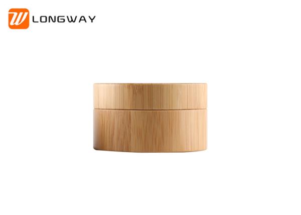 Buy cheap Fancy Wooden Bamboo Cosmetic Jars , Eco Friendly Empty Hair Product Containers from wholesalers