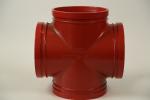 Four Way Grooved Fittings For Fire Hydrant Pipe