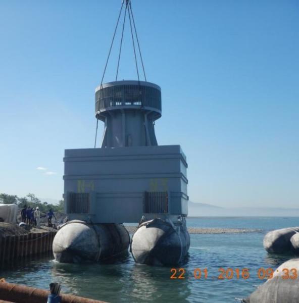 Buy cheap Floating Type Marine Salvage Airbags Good Air Tightness Sunken Barge Launching Airbags from wholesalers