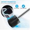 Buy cheap Ergonomic Silicone Toilet Cleaning Brush SS304 Handle Bathroom Bowl Brush from wholesalers