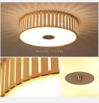 Handmade Bamboo Ceiling Lights. round D48cm Living room Bedroom Art Deco