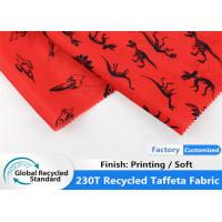 Buy cheap Garment Lining 100 Recycled Printing Taffeta PET Soft Waterproof Fabric product