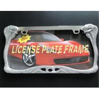 Buy cheap American Standard Snake Chrome License Plate Frames With Carefully Polished product