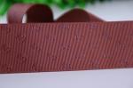 25 MM Raised Logo Printed Satin Ribbon For Birthday Gifts Packaging Decoration