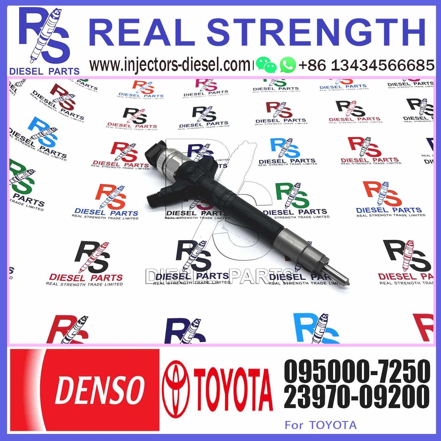 New Injector 0950007250 095000-7250 23670-0R160 23670-0R110 Diesel Injector DCRI107610 7250 for Toyota Avensis 2.2 D 2AD