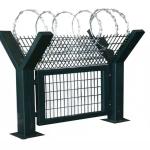 V Shape Top Airport Security Fencing 50*100mm Hole Highway Fence