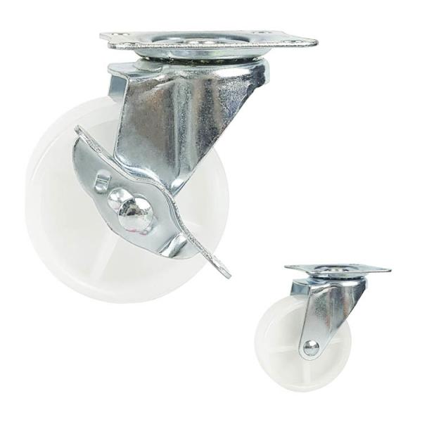 Buy cheap 50mm Plastic Swivel Caster Wheels , Zinc Plated Solid Caster Wheels from wholesalers