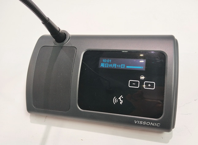 CAT5 Wired Audio Conference Table Microphone System Digital Discussion Chairman / Delegate Unit