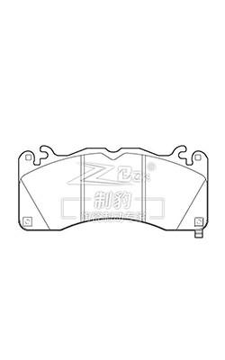 Buy cheap Ford Mustang GT 5.0T Car Brake Pad Replacement D1792 , FR3Z-2001-H from wholesalers